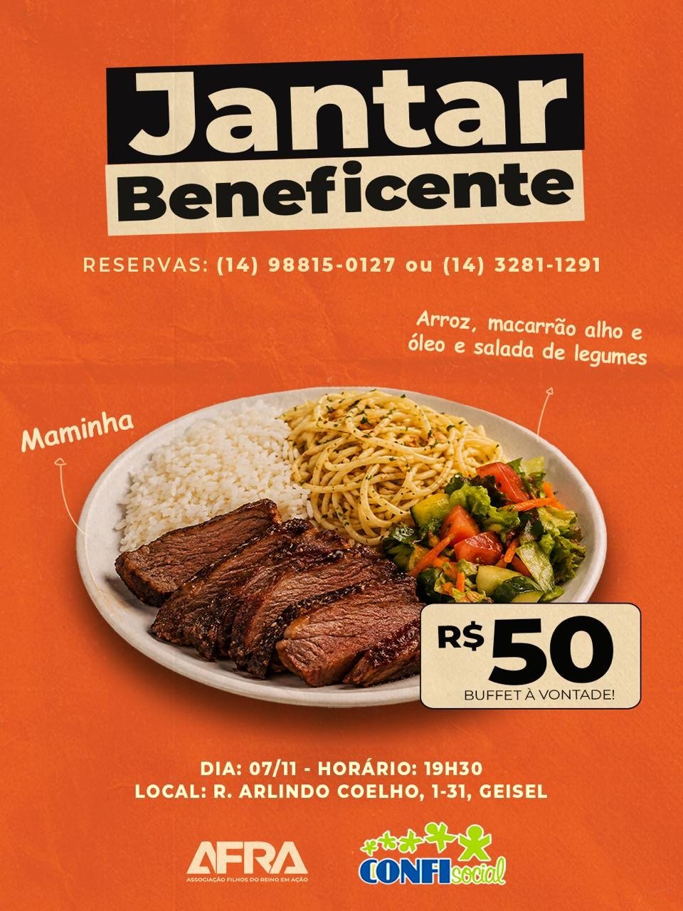 Jantar Beneficente AFRA